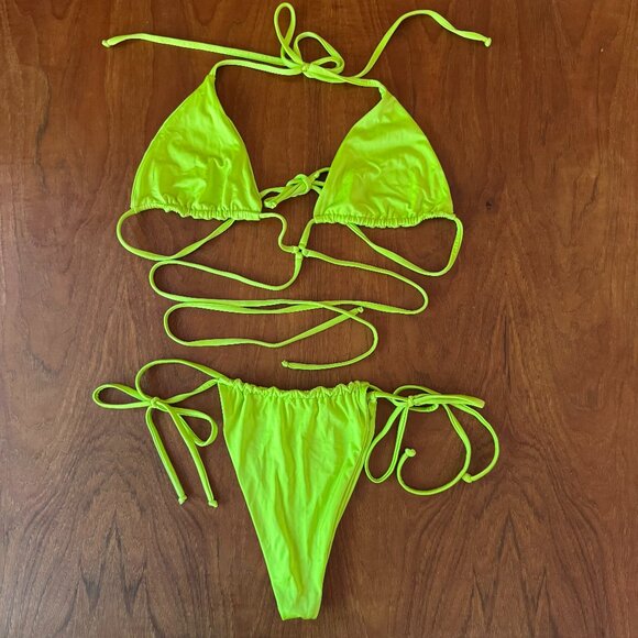 ๐ Frankie's Bikini โ Neon Lime (Size L) - Picture 1 of 9